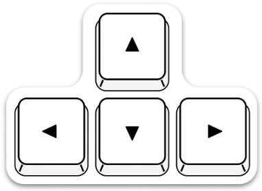 Arrow keys